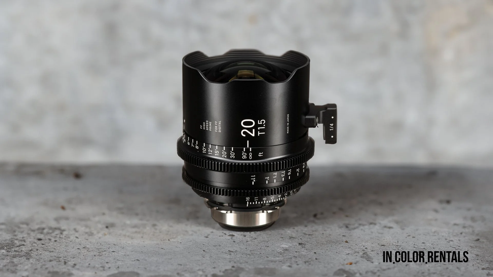 Rent SIGMA CINE lenses in Las Vegas — IN COLOR RENTALS